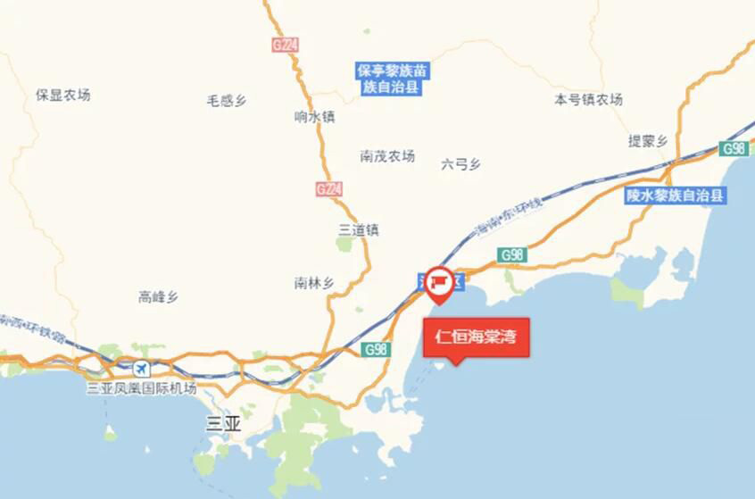 仁恒海棠湾交通图