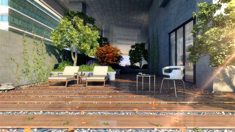 外景一角效果图