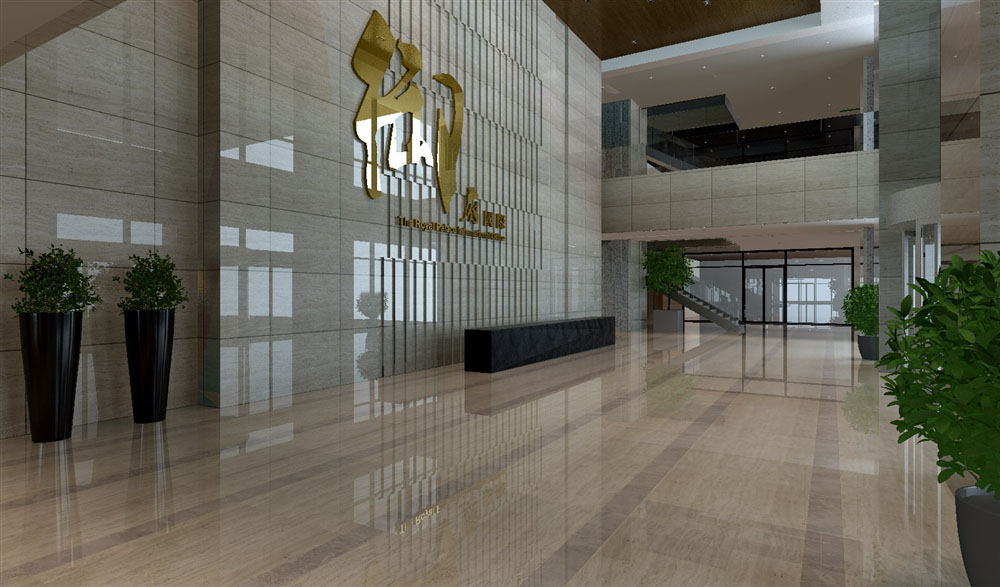 写字楼大堂效果图