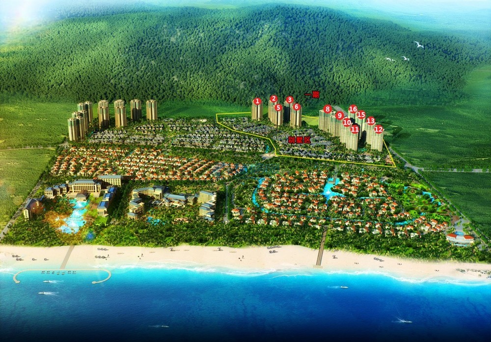 雅居乐山海间鸟瞰图