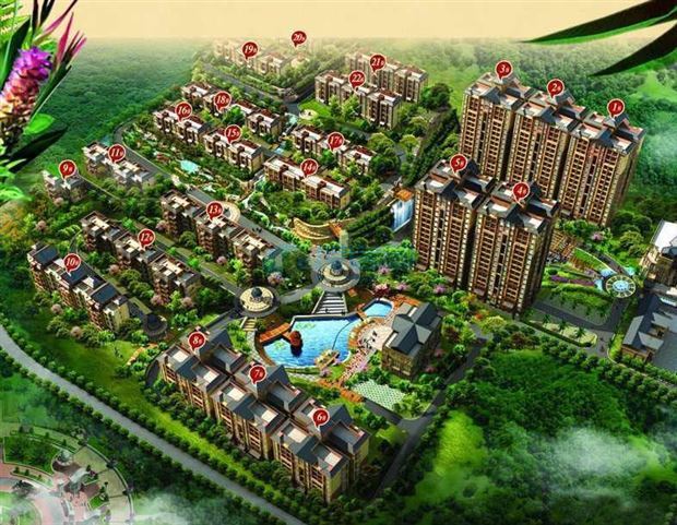 半山和园鸟瞰图